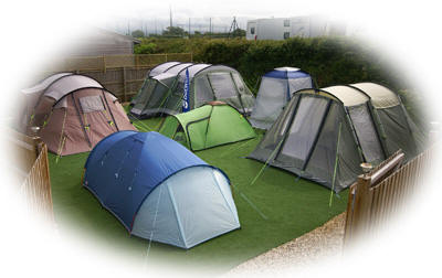 North Coast Caravans camping display area